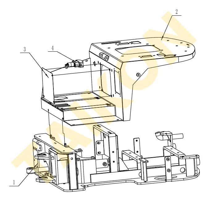 Montageplatte Bedienpult — TAIKON KT16 Pro
