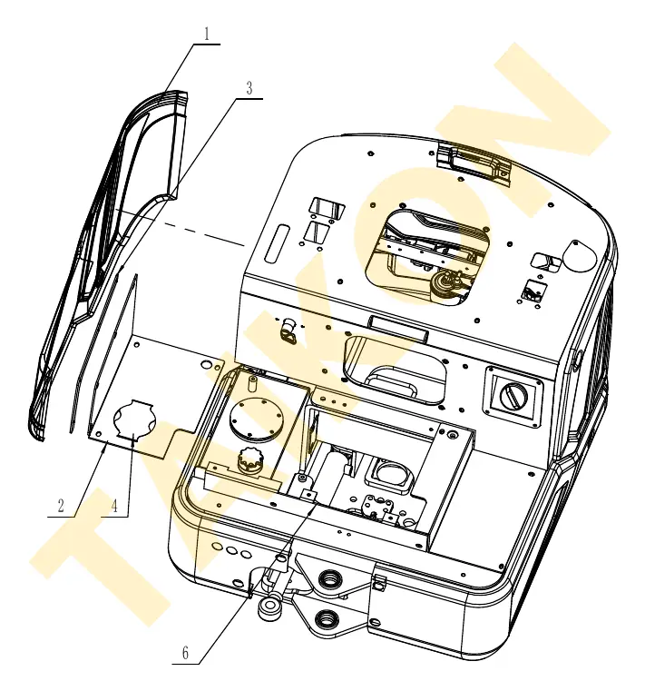 Rechte Verkleidung — TAIKON KT16 Pro
