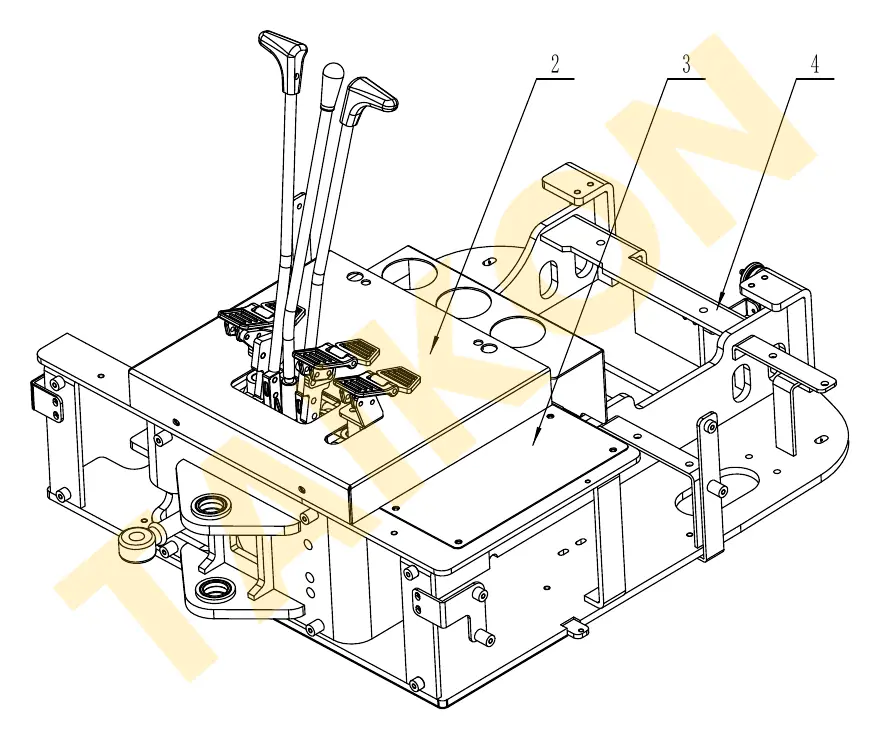 Foot plate & floor mat — TAIKON KT18 Pro (D902)