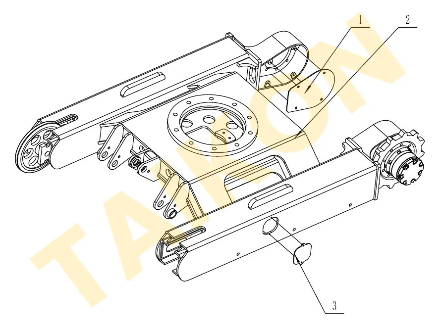 Undercarriage cover plate — TAIKON KT18 Pro (D902)