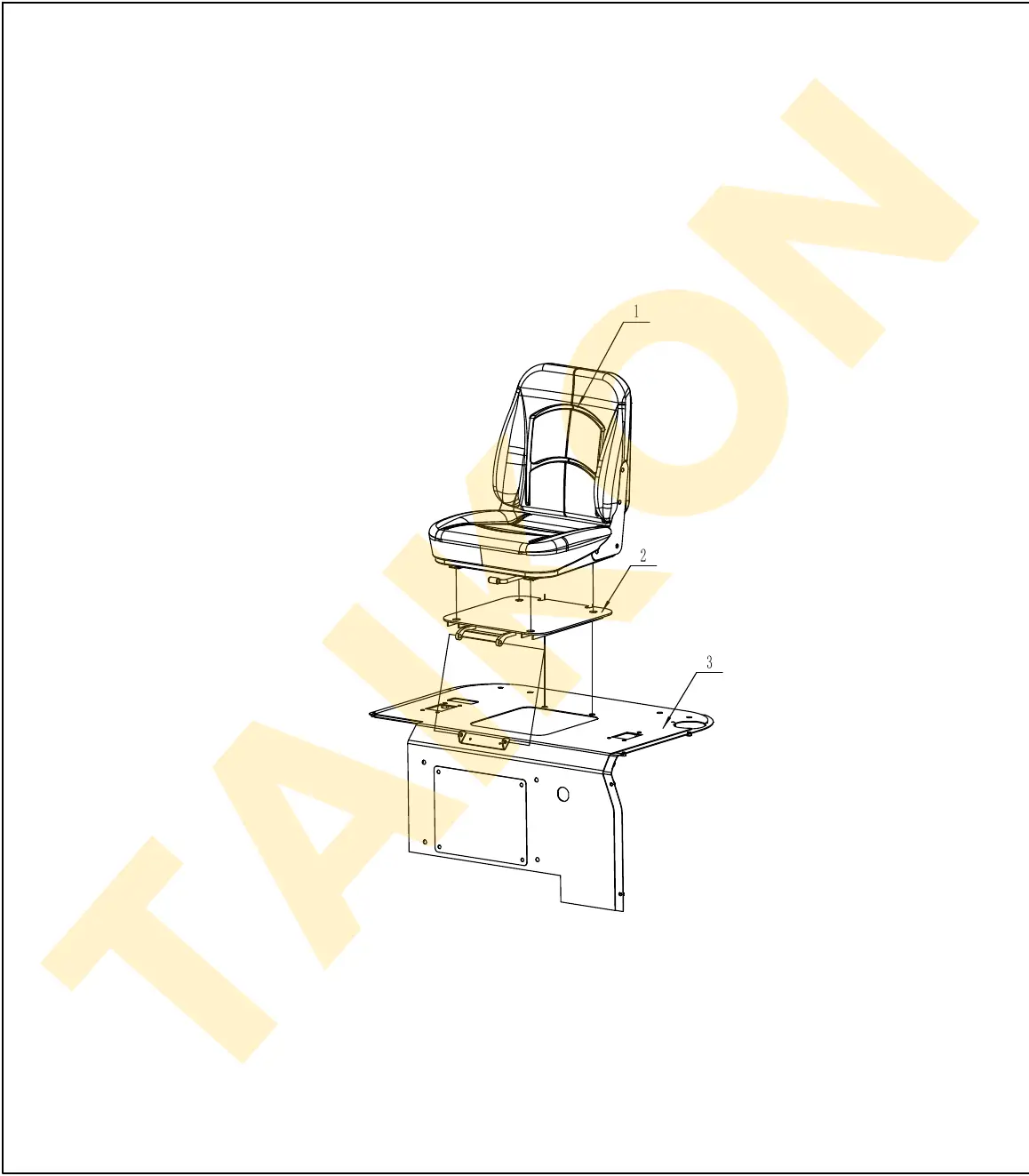 Fahrersitz – Einbau — TAIKON KT18 Pro (D722)