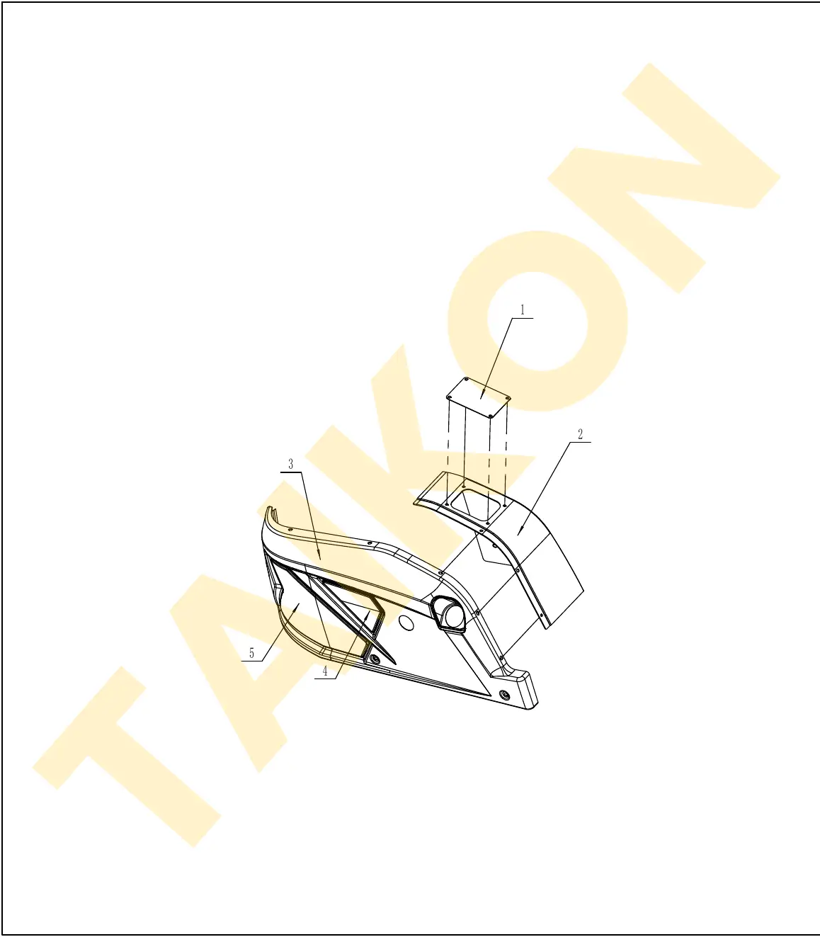 Rechte Verkleidung – Anbauteile — TAIKON KT18 Pro (D722)