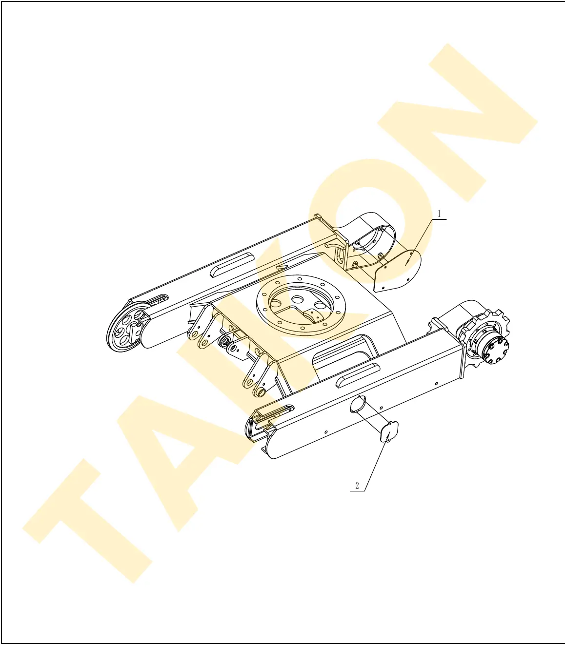 Abdeckplatte Unterwagen — TAIKON KT18 Pro (D722)