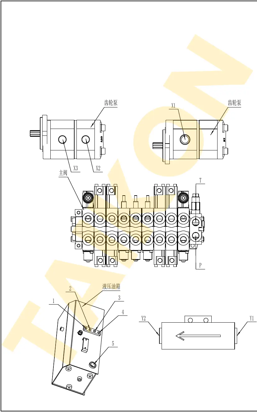 Schläuche: Zahnradpumpe — TAIKON KT18 Pro (D722)